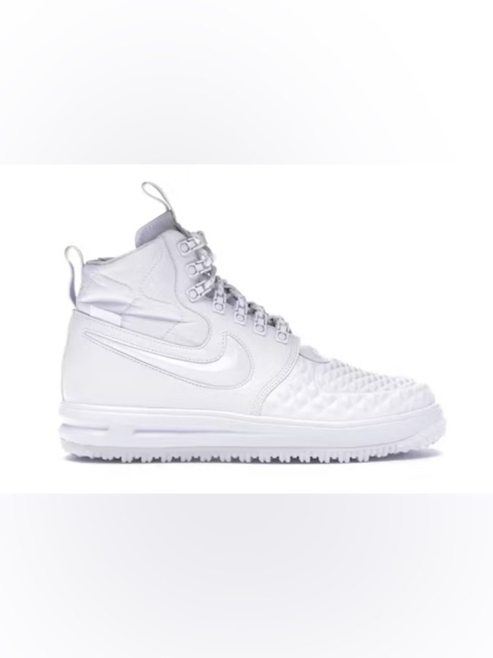 Nike Lunar Force 1 Duckboot 17 Triple White High Top Sneakers Men’s US 9.5
